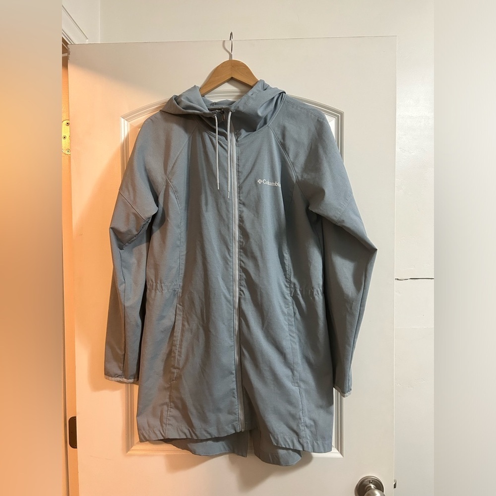 Columbia lightweight wind jacket size‎ large blue gray